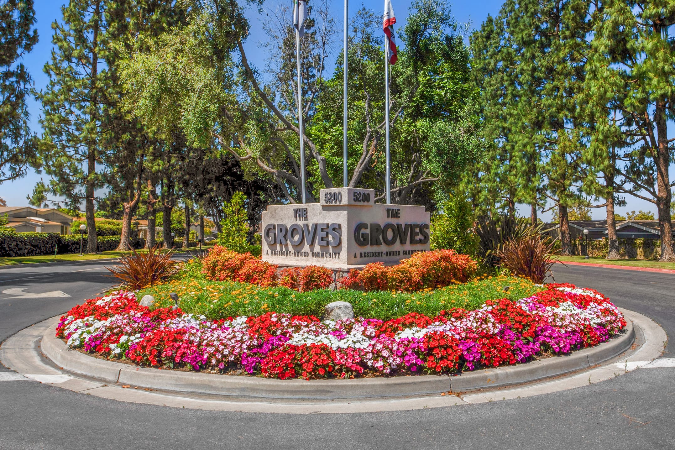 The entrance to The Groves